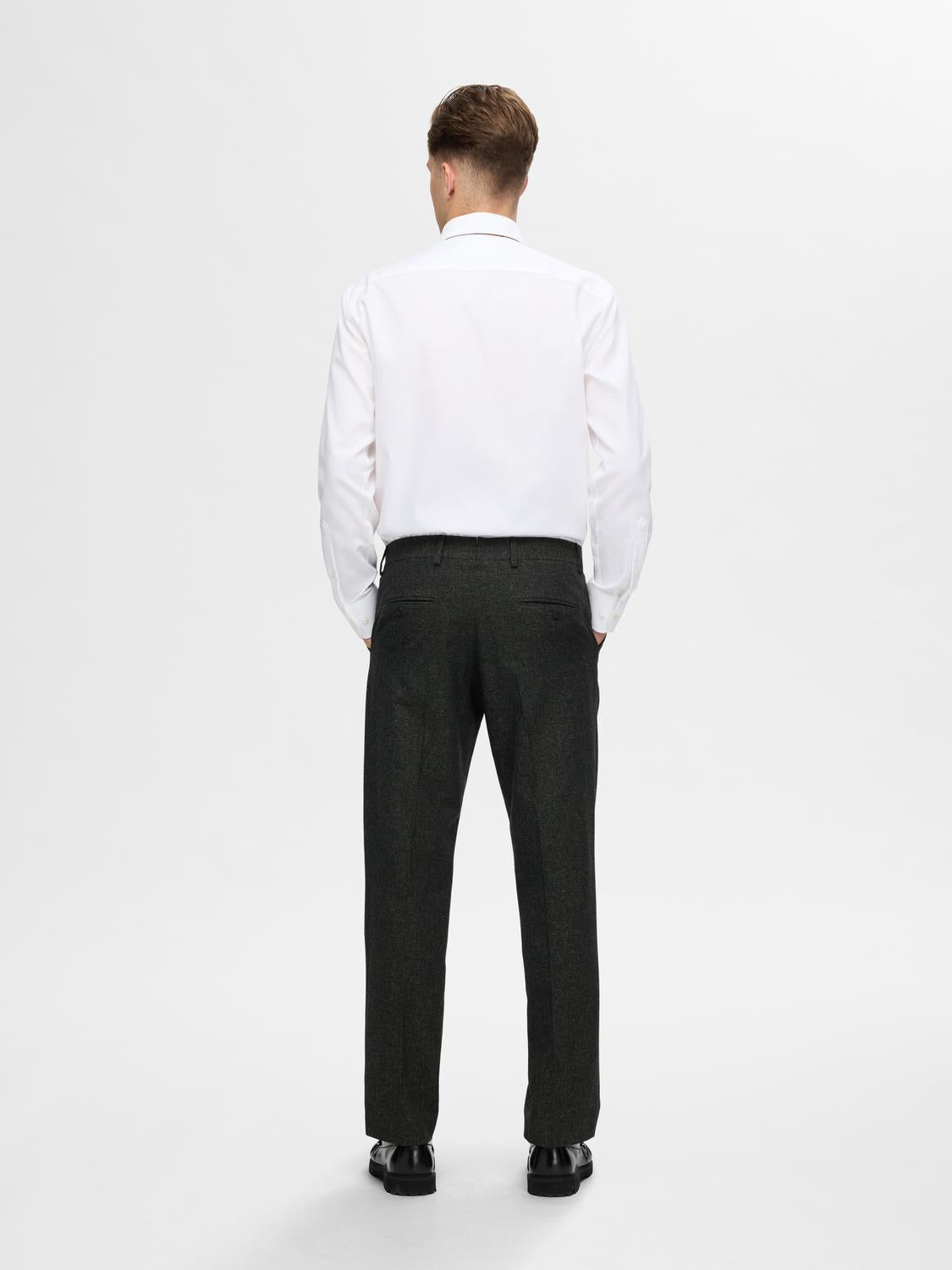 White Regular Fit Non-Iron Shirt