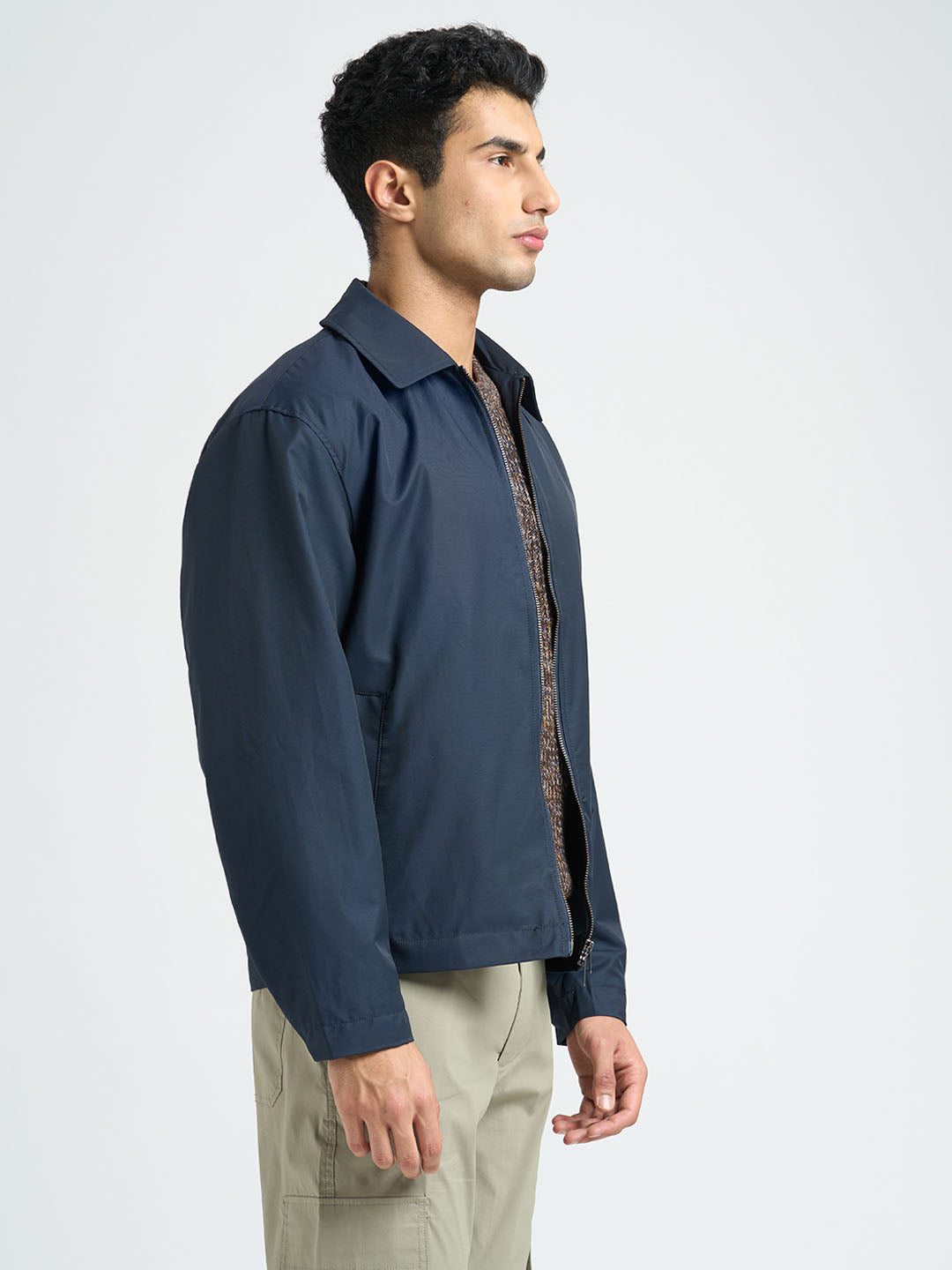 Spread Collar Organic Cotton Jacket