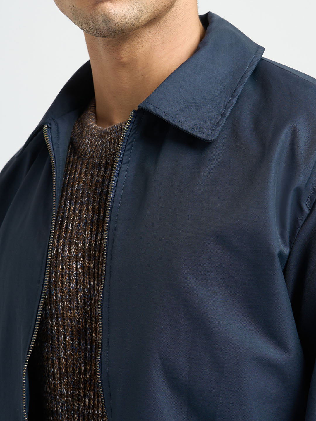 Spread Collar Organic Cotton Jacket