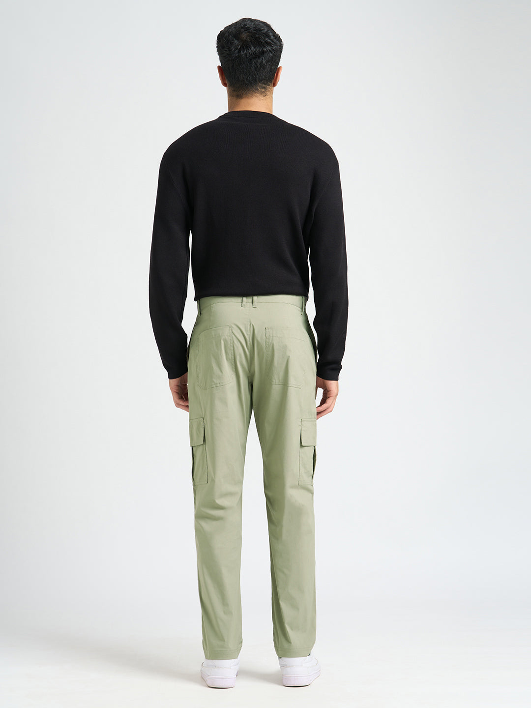 Cotton Regular Fit Cargo Pants - Green