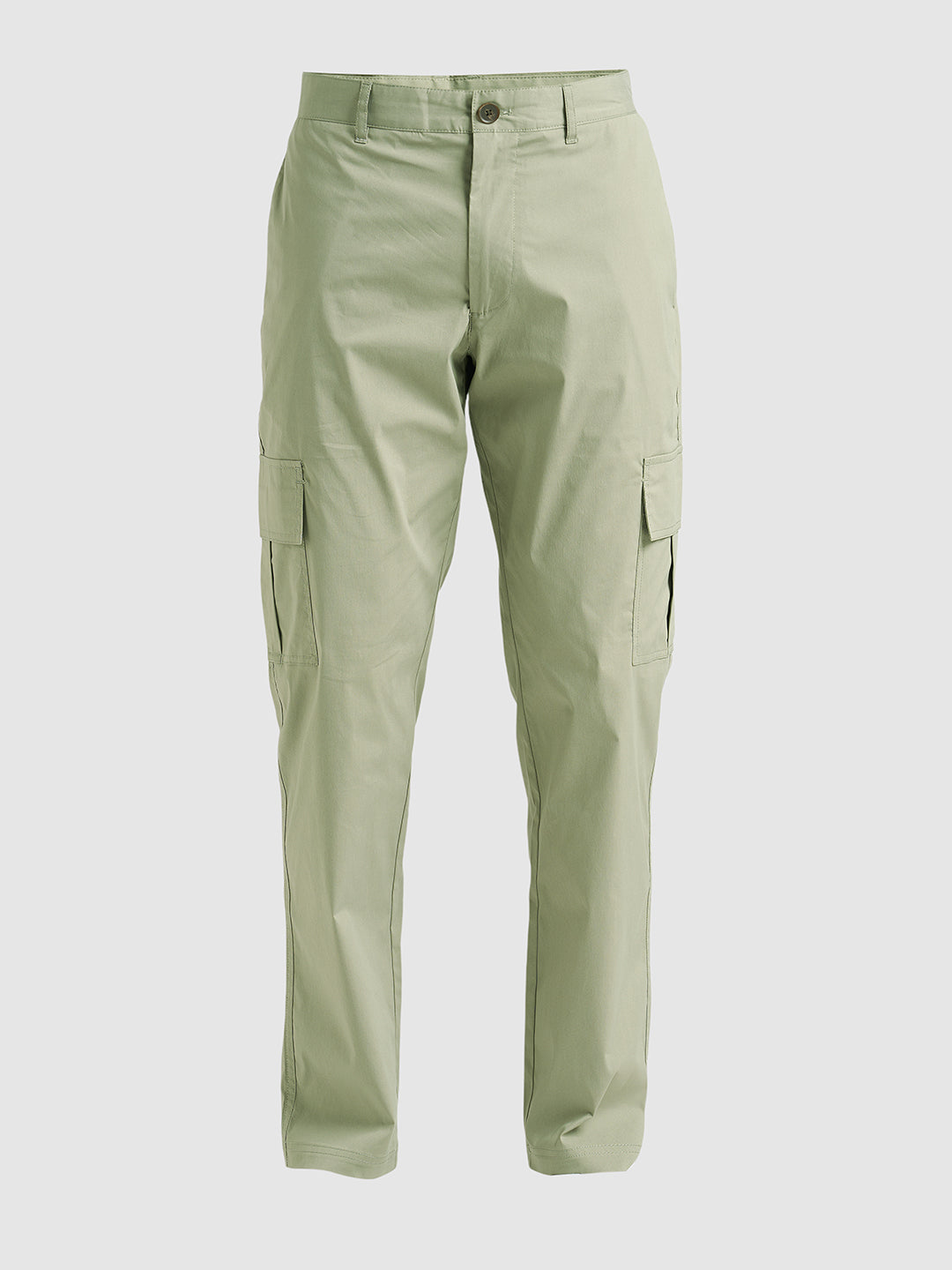Cotton Regular Fit Cargo Pants - Green