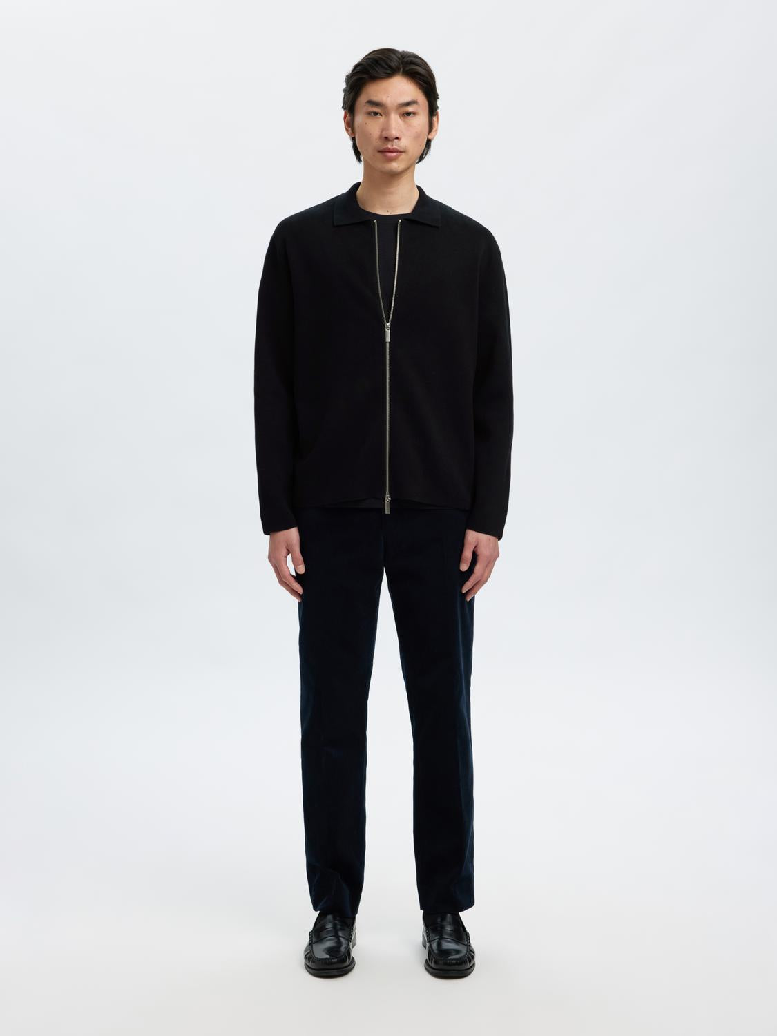 Knitted Full Zip Cardigan