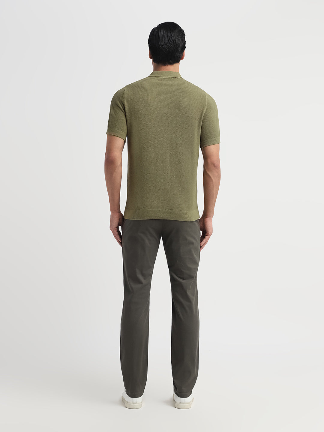 Green Colibri Knitted Structured Polo