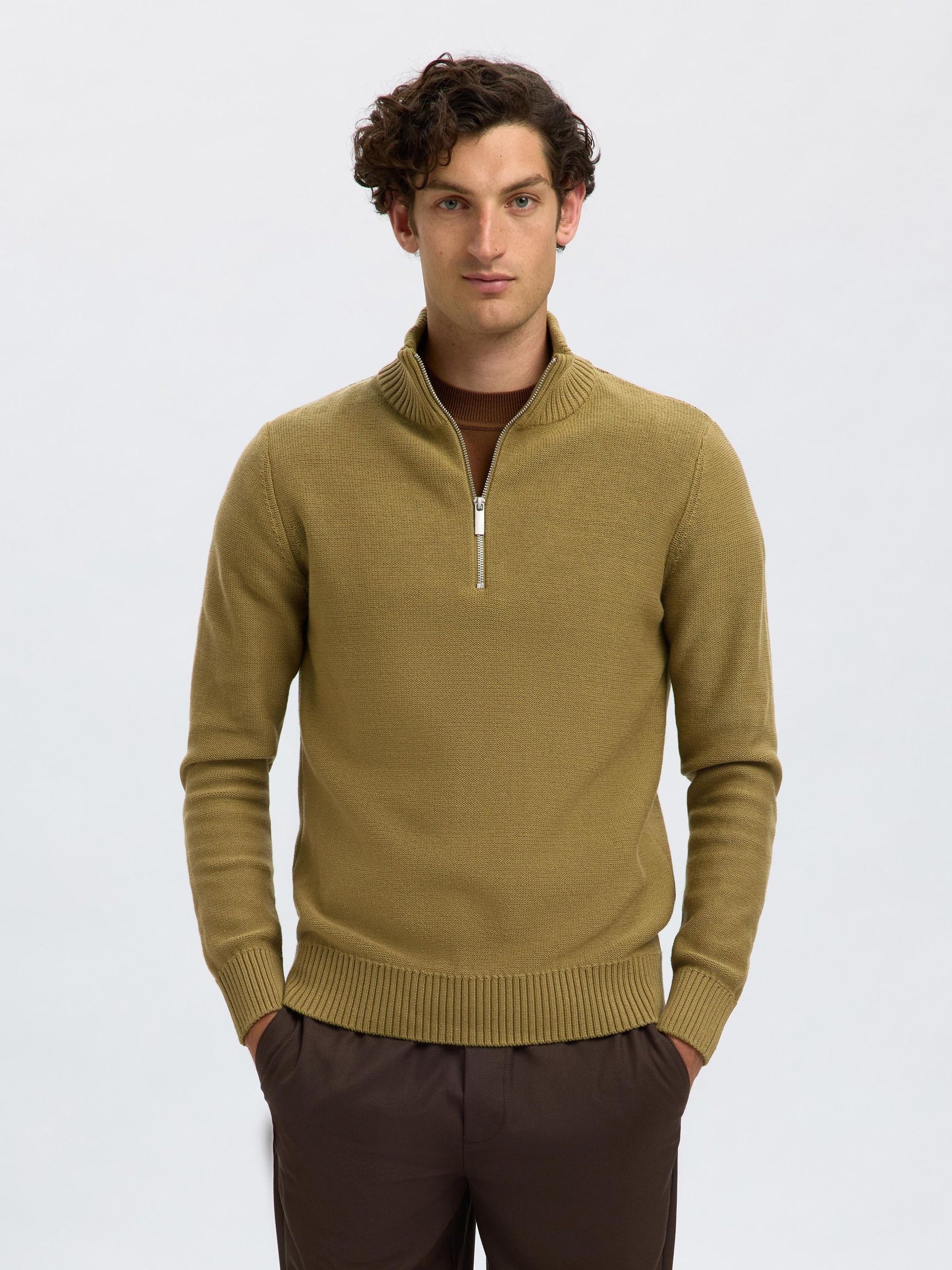 Half-Zip Organic Cotton Pullover