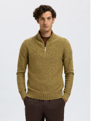 Half-Zip Organic Cotton Pullover