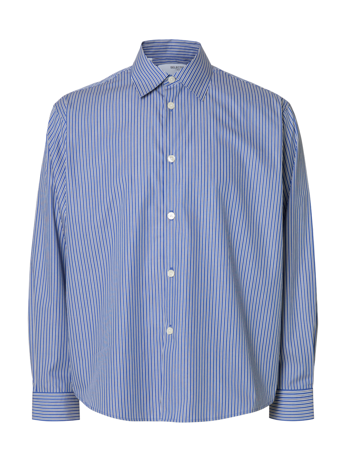 Blue Striped Relaxed Fit Shirt