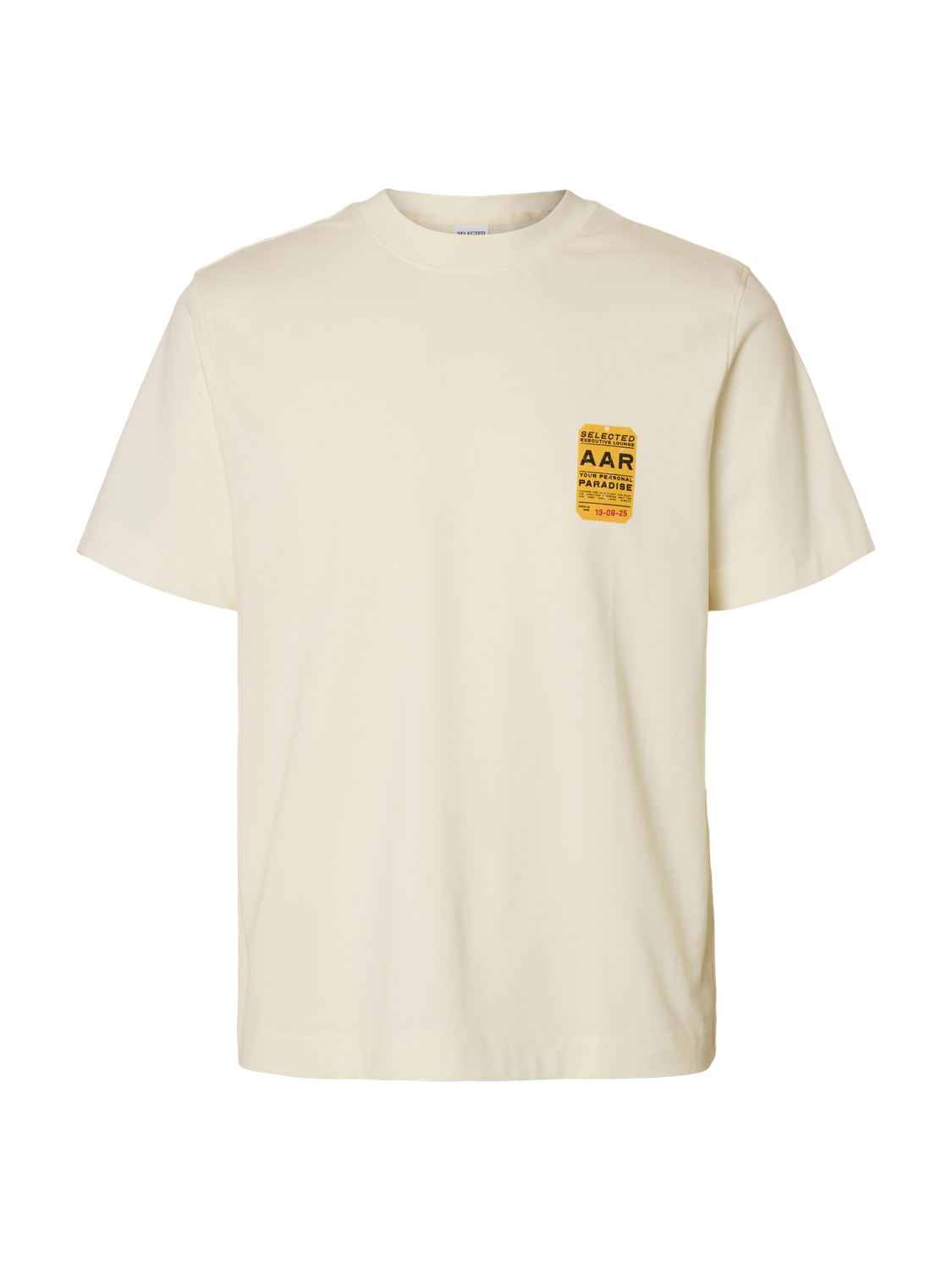 Beige Organic Cotton T-shirt