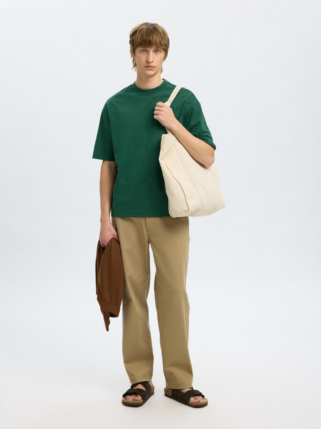 Green Organic Cotton Relaxed Fit T-shirt