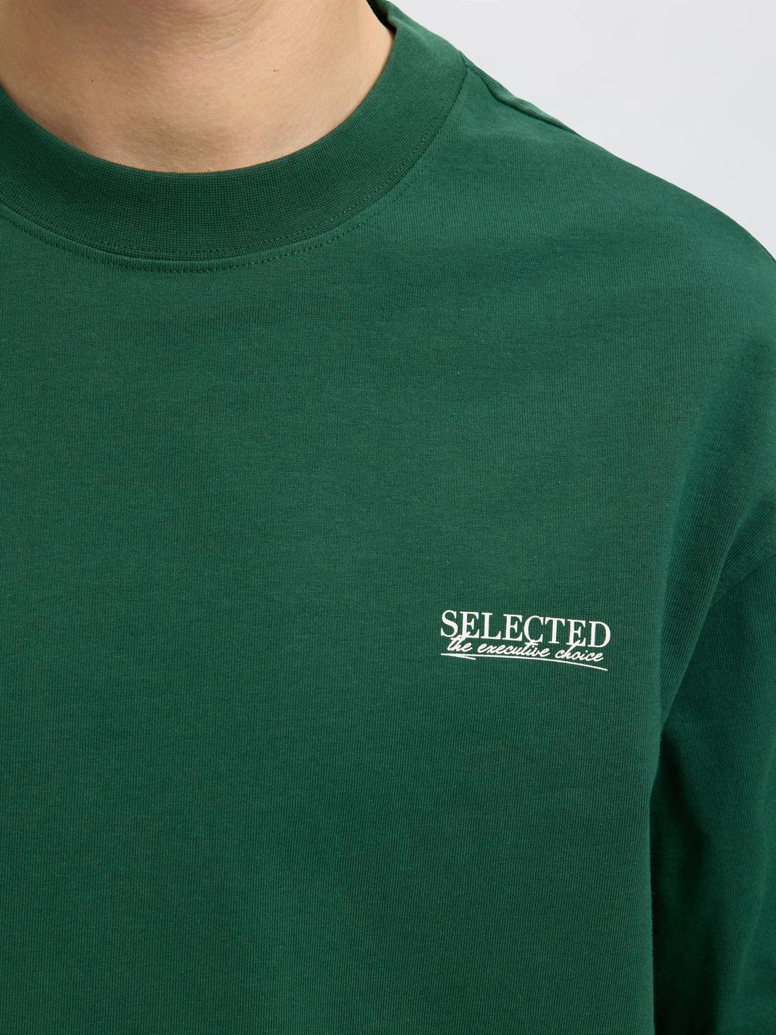 Green Organic Cotton Relaxed Fit T-shirt