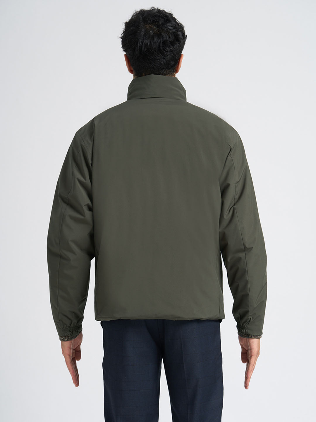 High Neck Urban Tech Jacket - Green