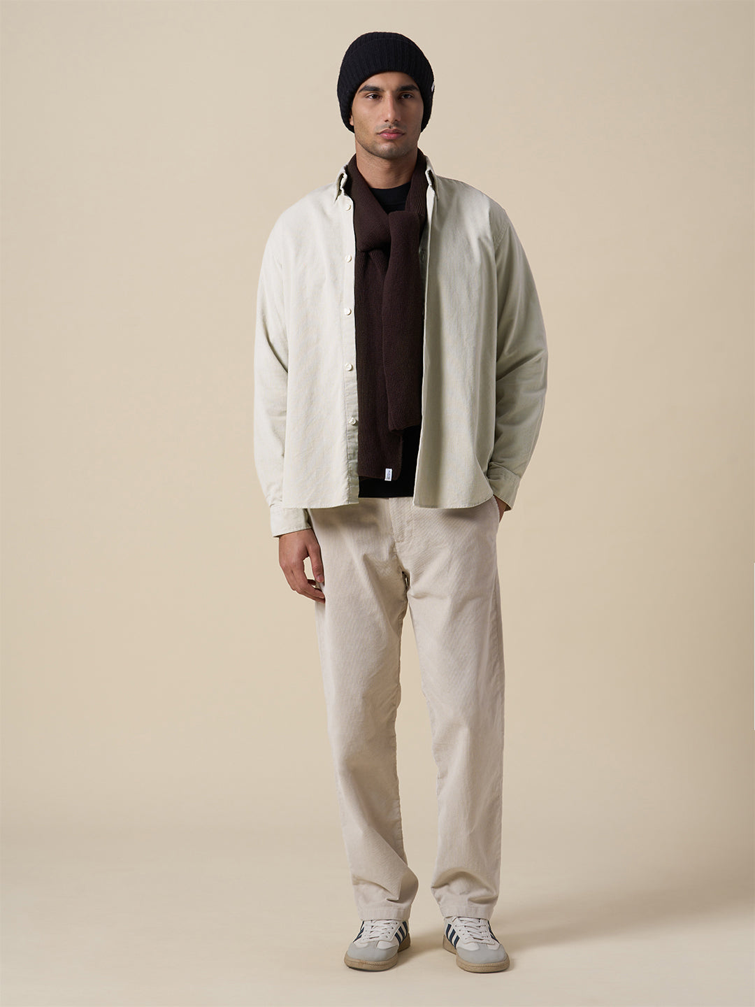 Button Down Collar Corduroy Shirt