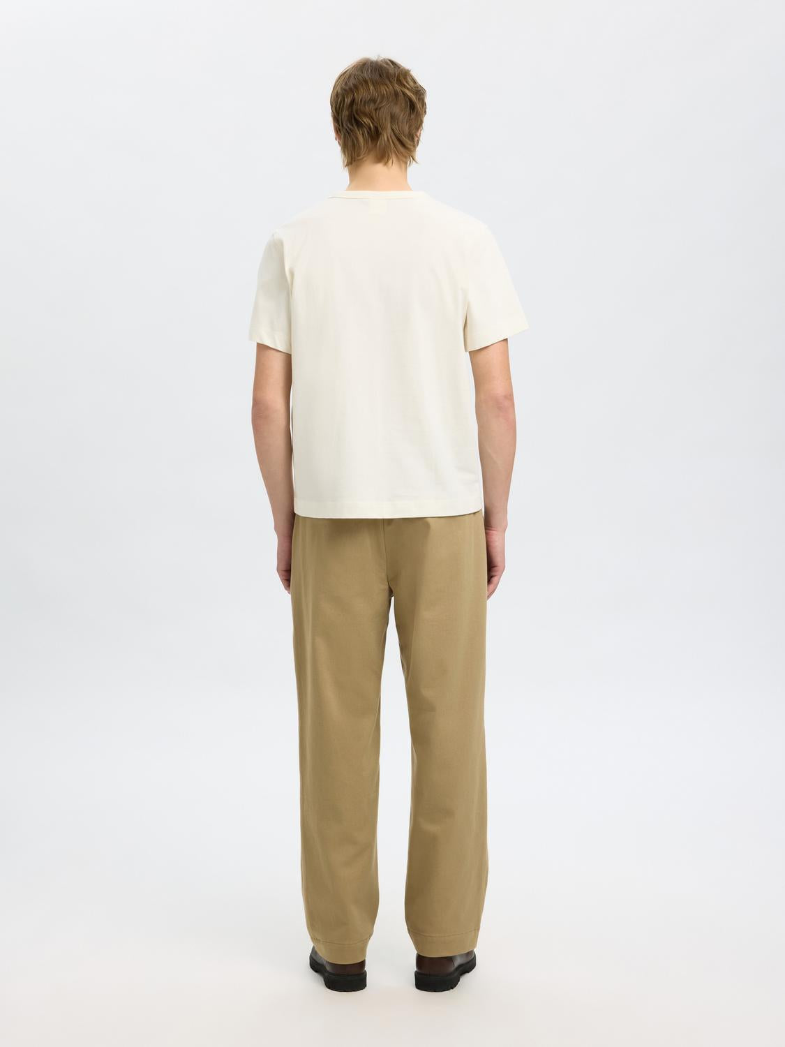 Beige Organic Cotton T-shirt