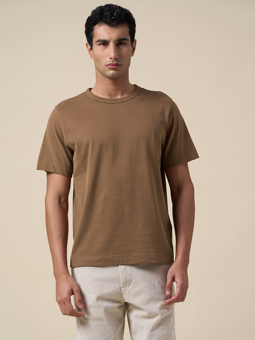 Organic Cotton T-shirt - Brown