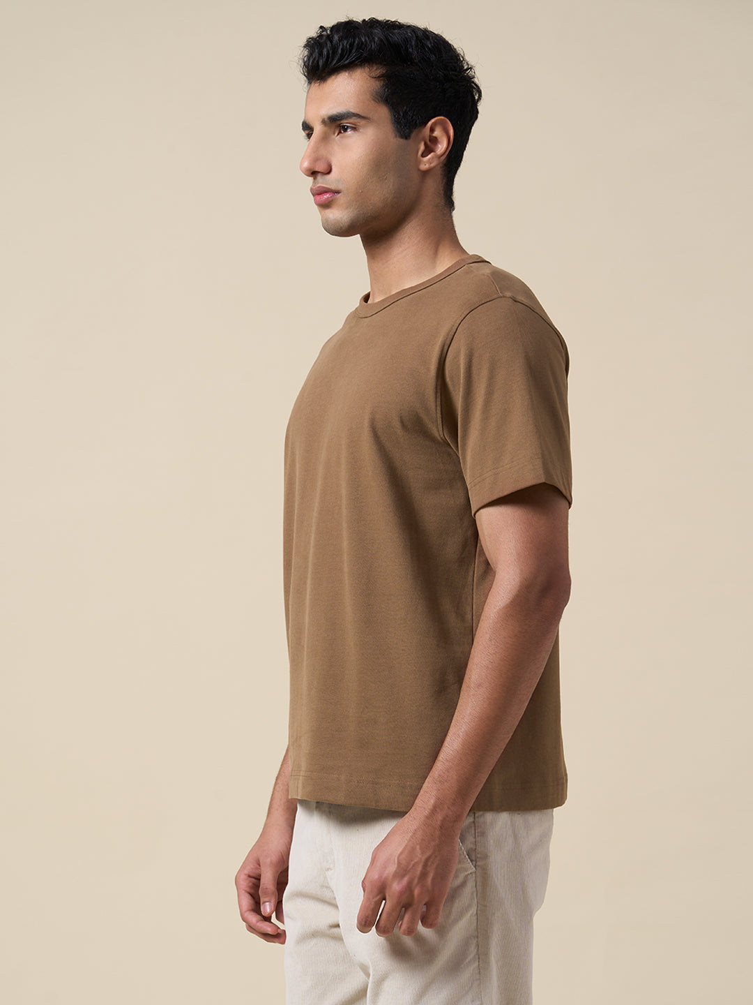 Organic Cotton T-shirt - Brown