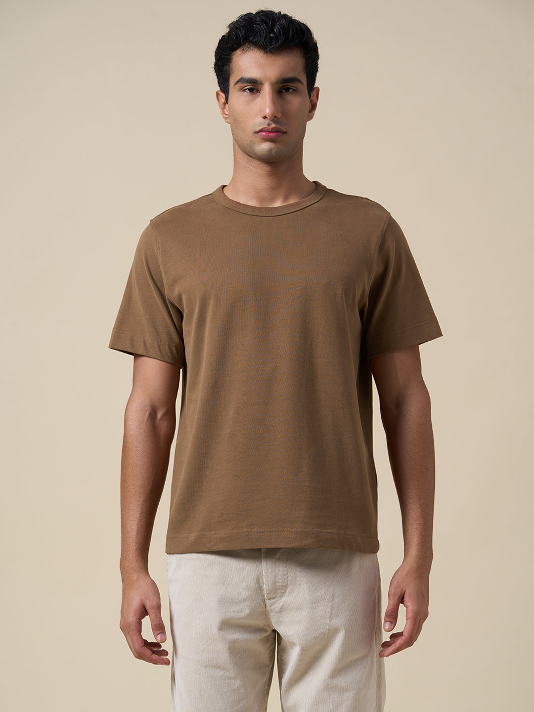 Organic Cotton T-shirt - Brown