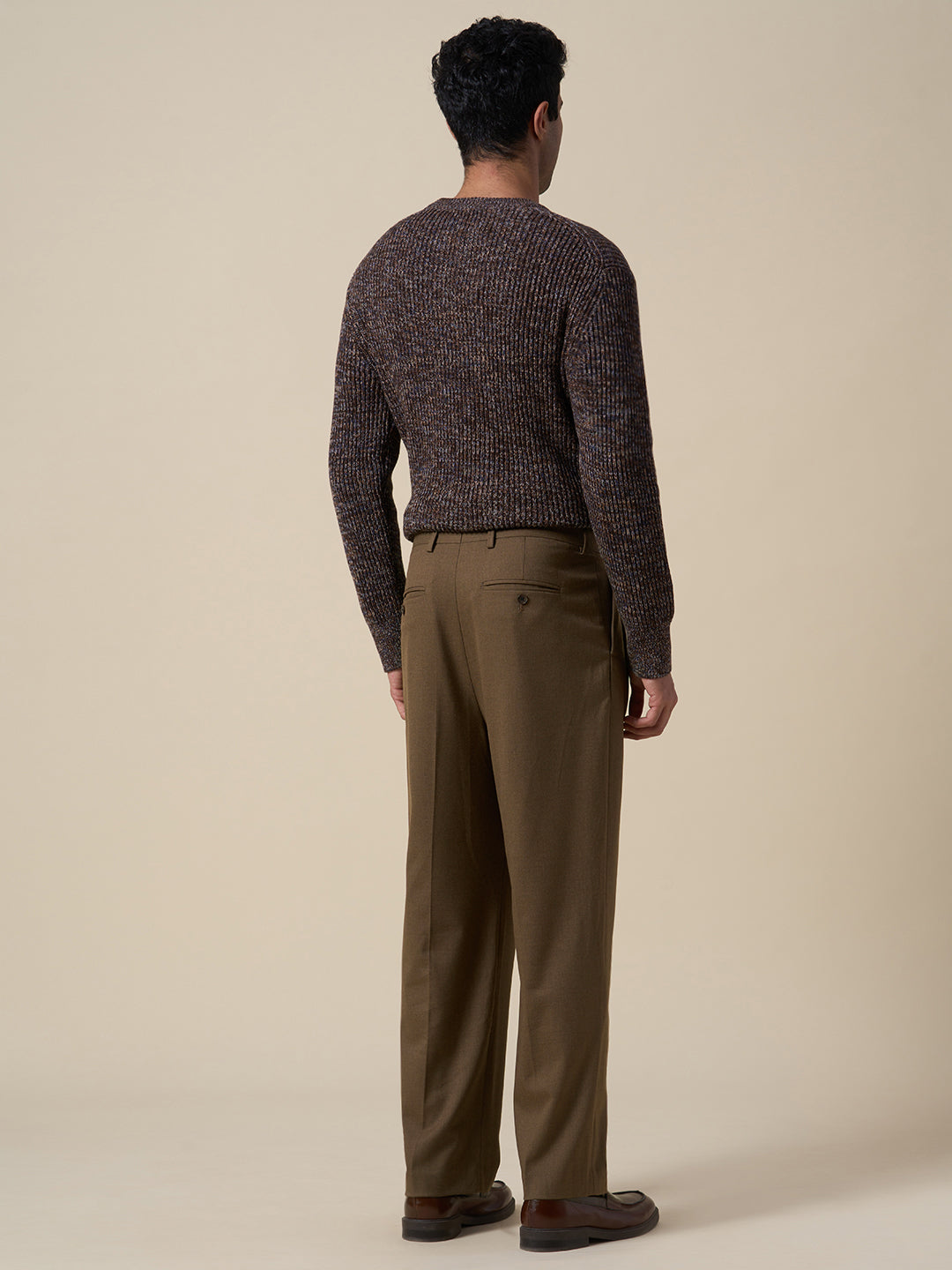 Relaxed Fit Pleated Tailored Trousers