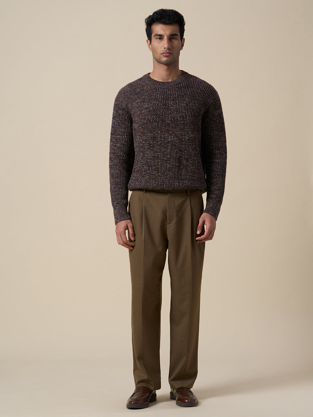 Relaxed Fit Pleated Tailored Trousers