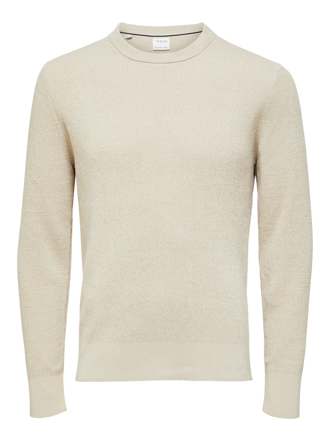 Knitted Crew Neck Pullover