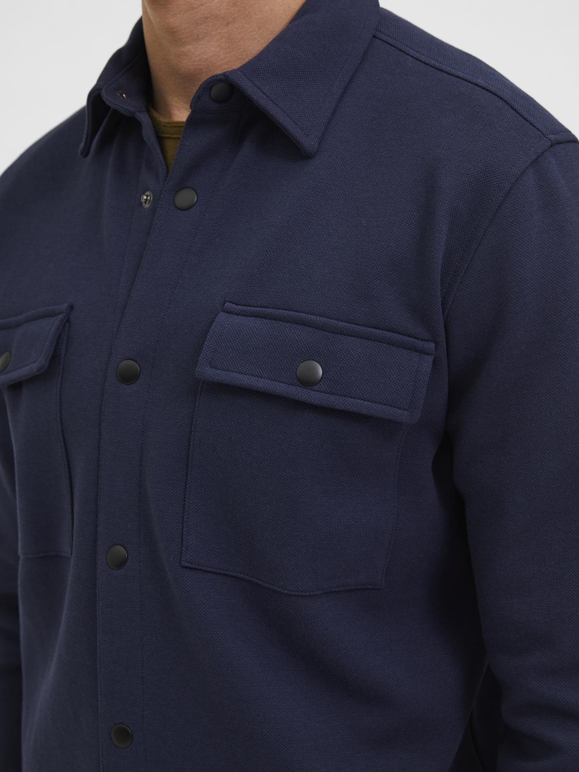 Classic Navy Blue Overshirt