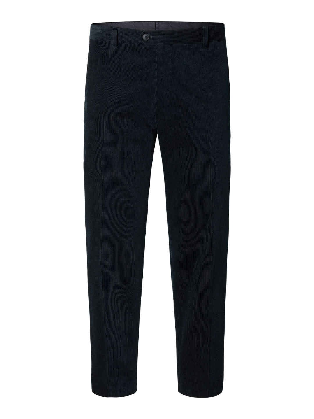 Regular Fit Corduroy Tailored Trousers - Deep Blue