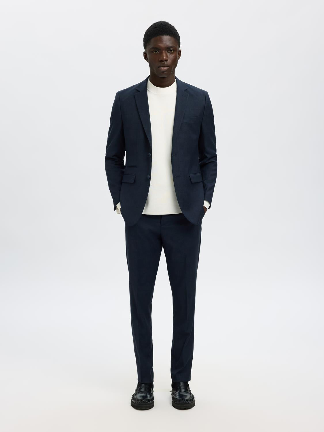 Check Formal Suit-Set Trousers