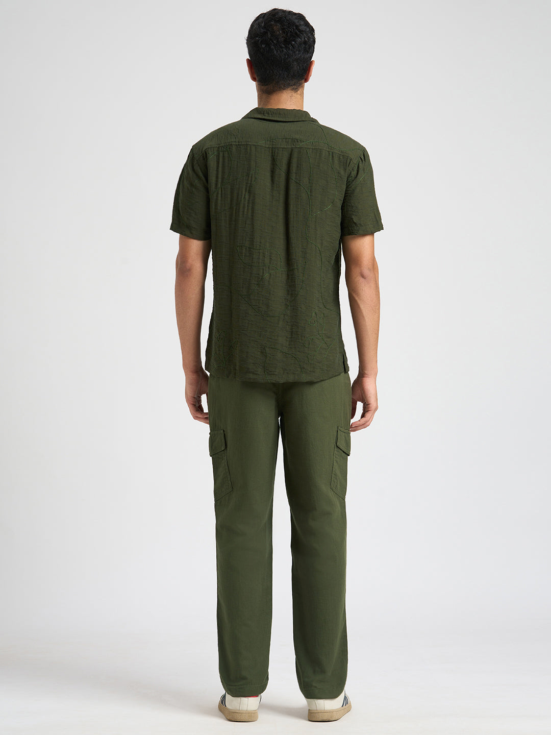 Printed Resort Collar Shirt - Green