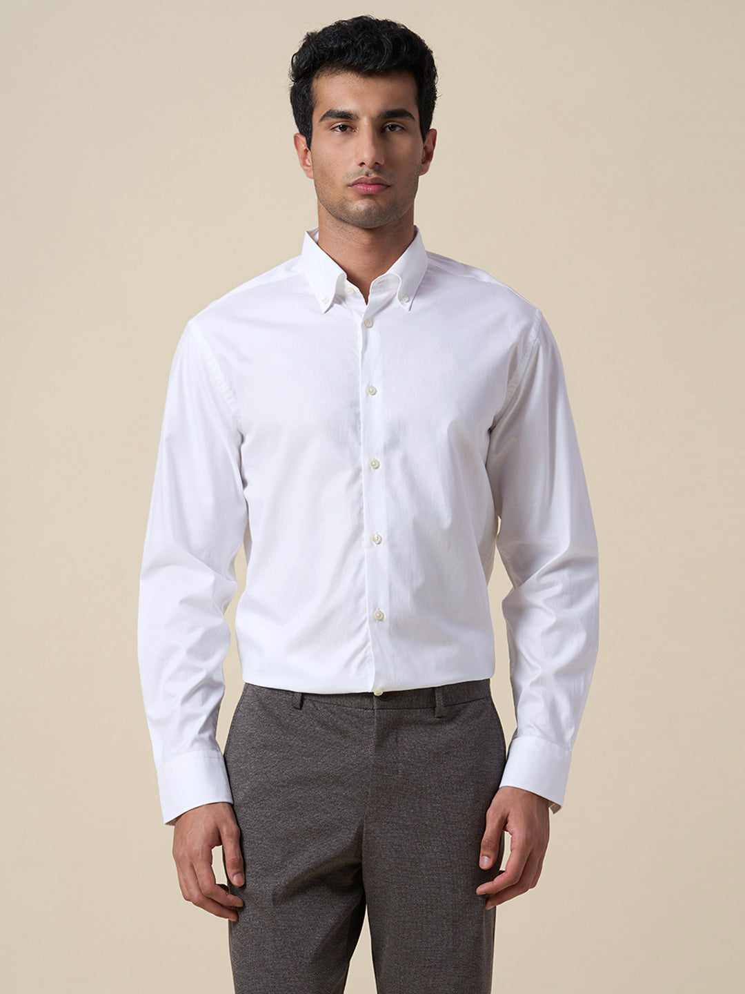 Button Down Oxford Shirt - White