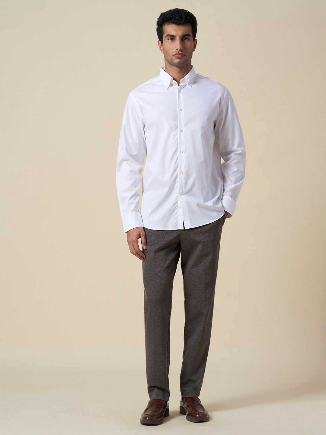 Button Down Oxford Shirt - White