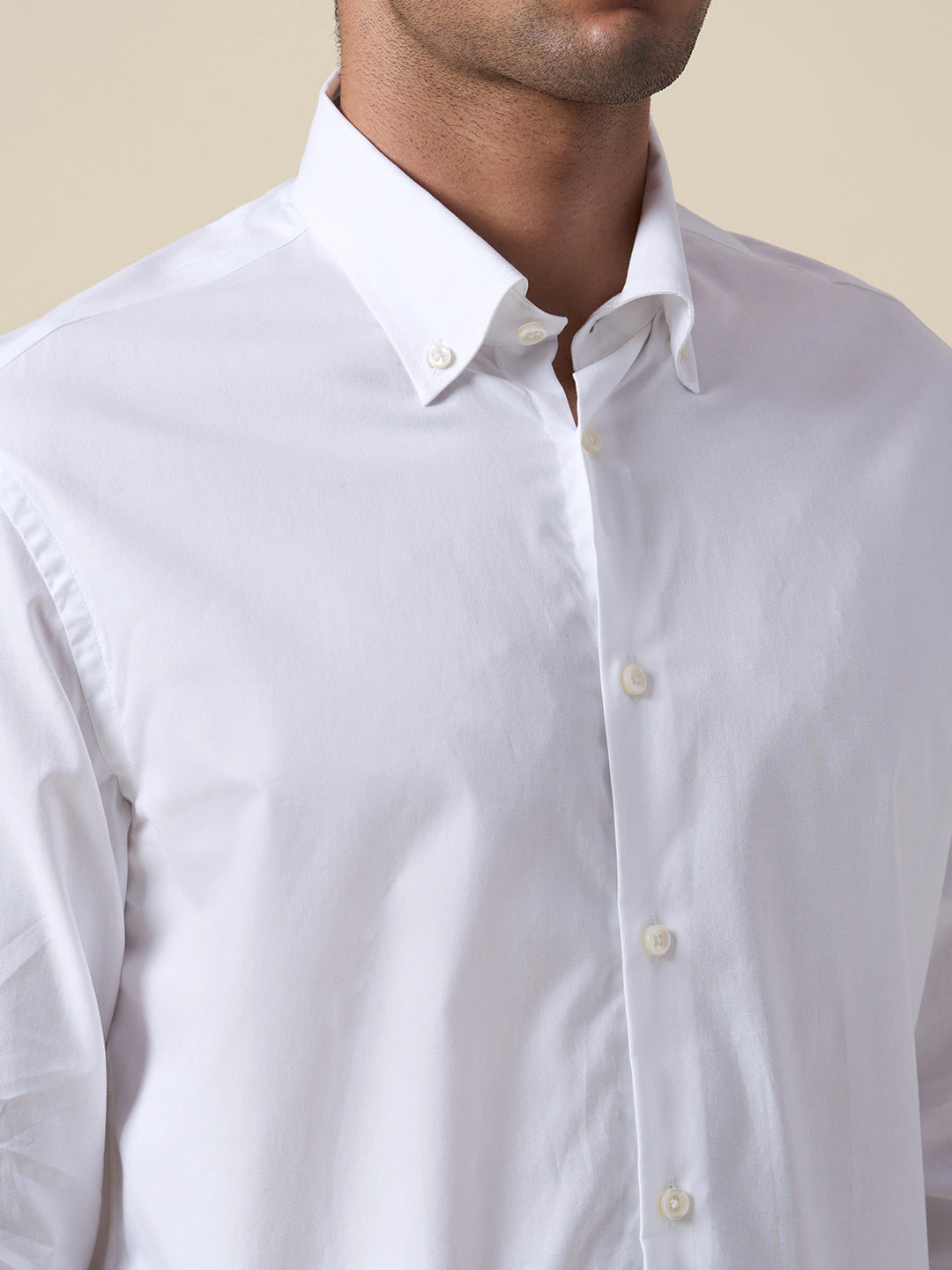 Button Down Oxford Shirt - White