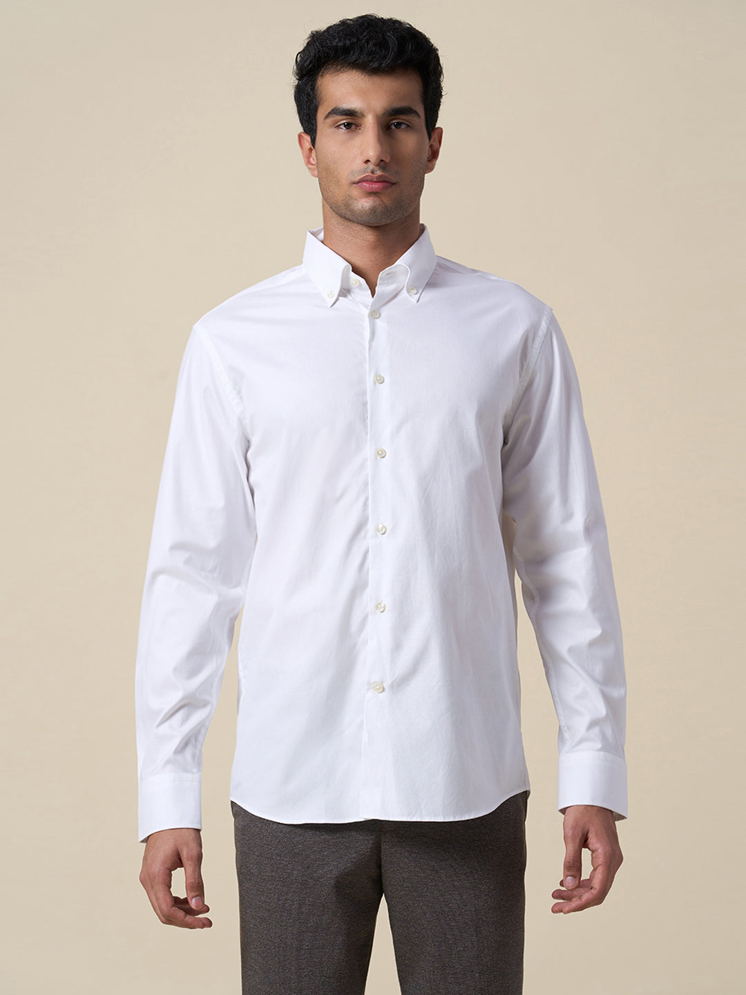 Button Down Oxford Shirt - White