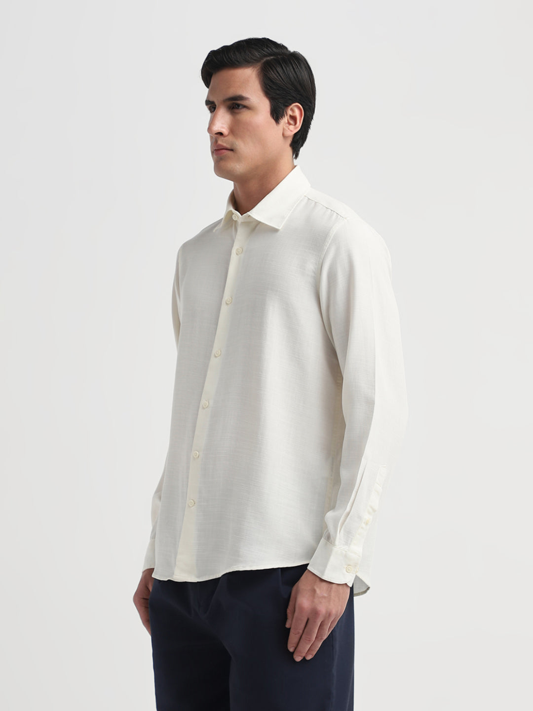 Charlie Tencel Slub Shirt - Off-White