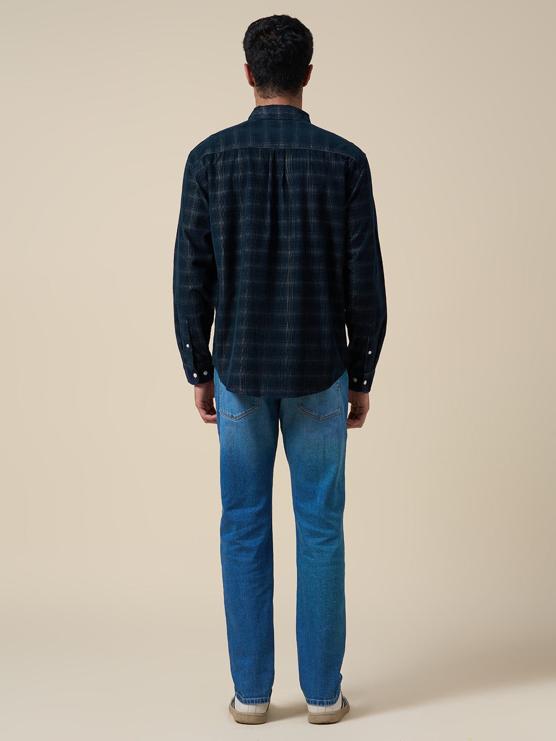 Organic Cotton Corduroy Check Shirt