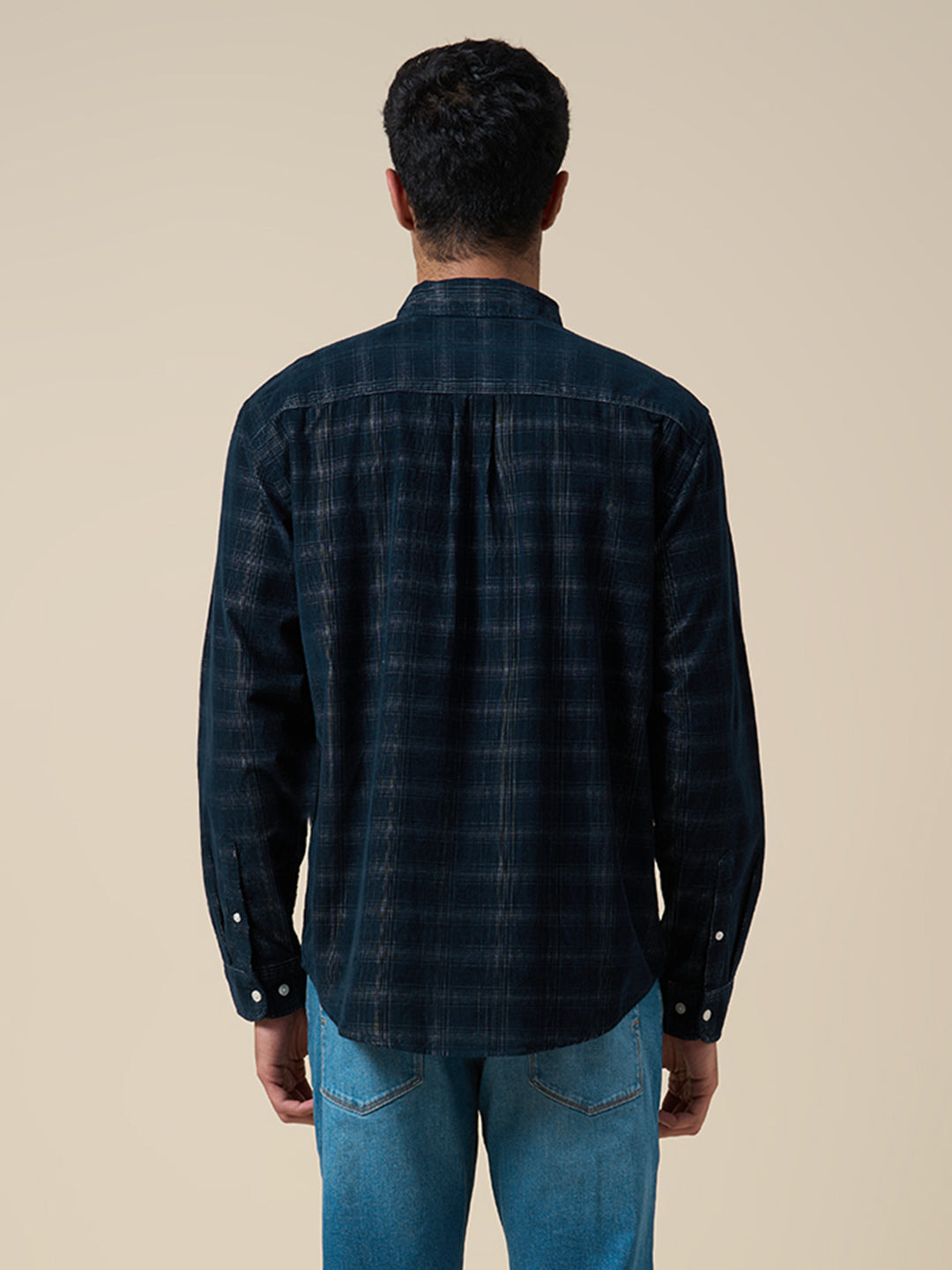 Organic Cotton Corduroy Check Shirt