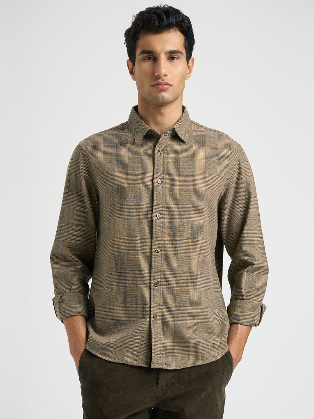 Organic Cotton Brushed Check Shirt