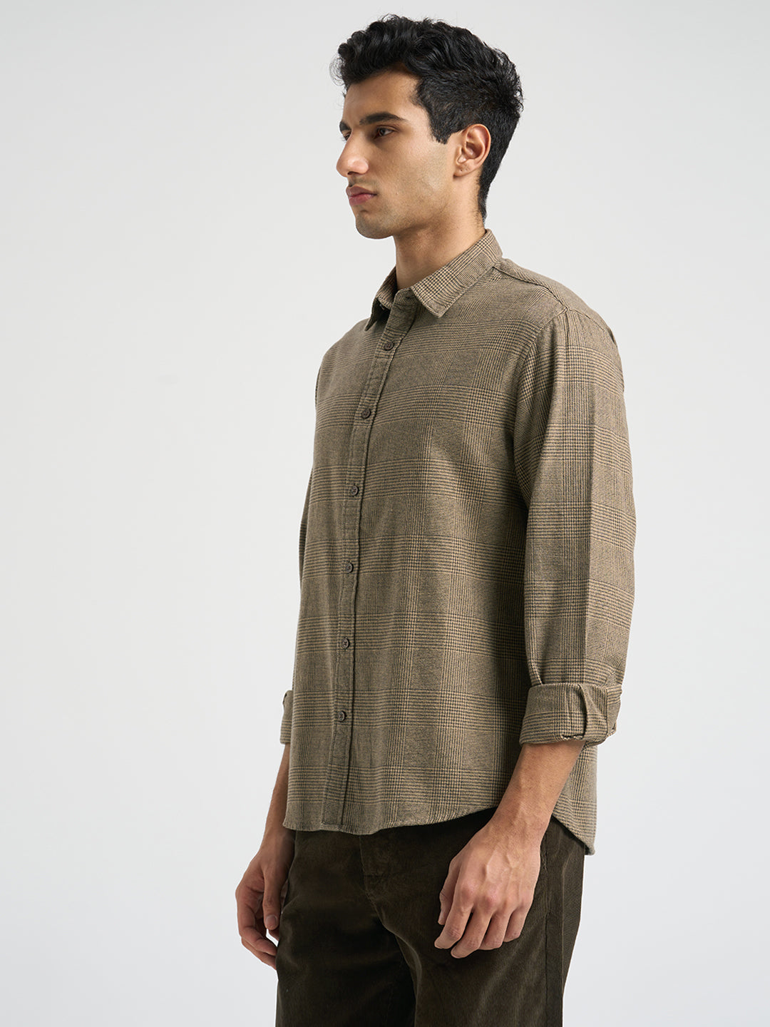 Organic Cotton Brushed Check Shirt