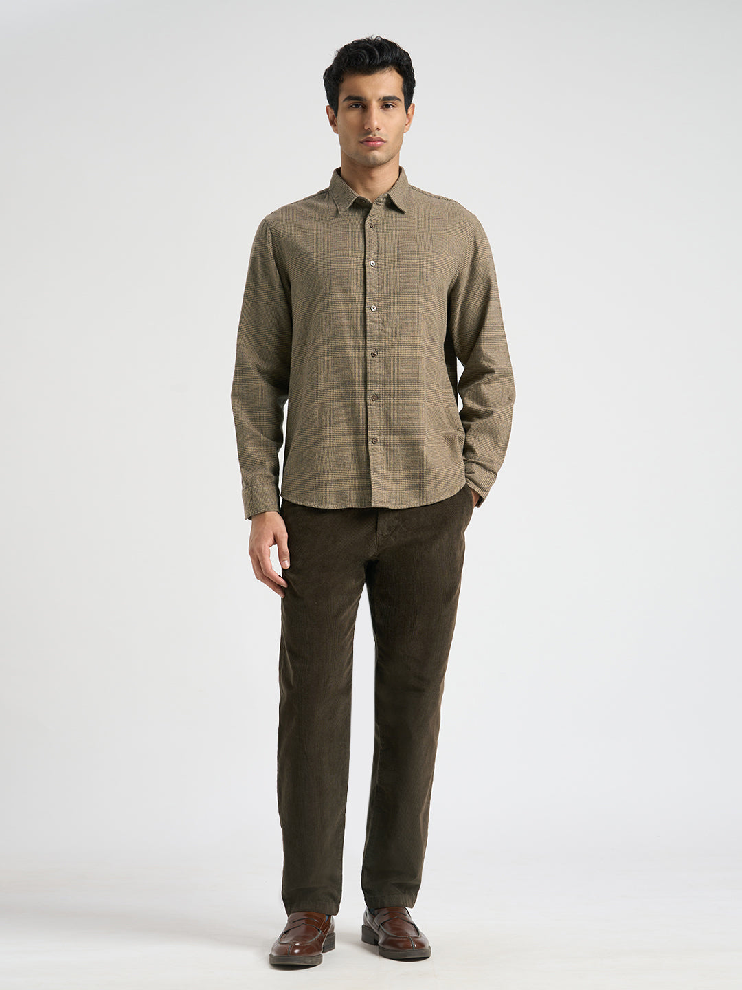 Organic Cotton Brushed Check Shirt