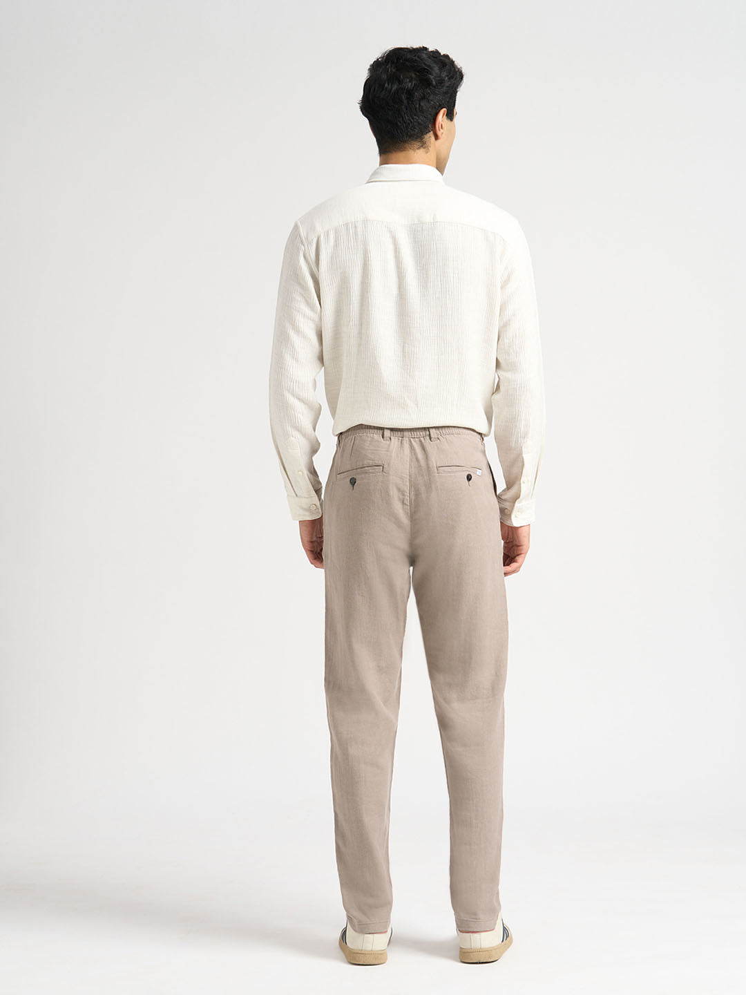Slim Fit Linen Blend Pants