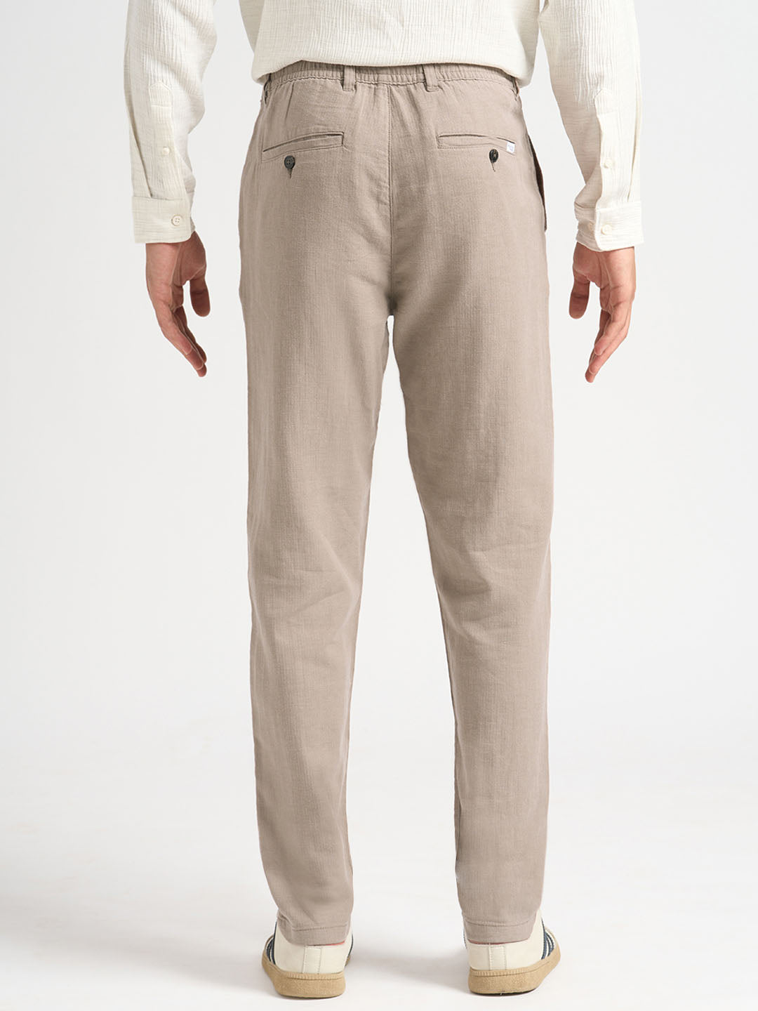 Slim Fit Linen Blend Pants