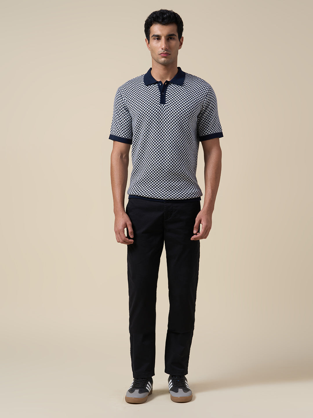 Cotton printed Knit Polo
