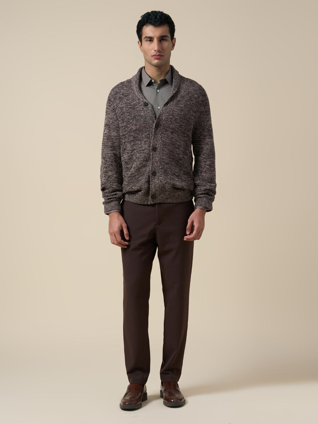 Cotton Regular Fit Shirt - Grey