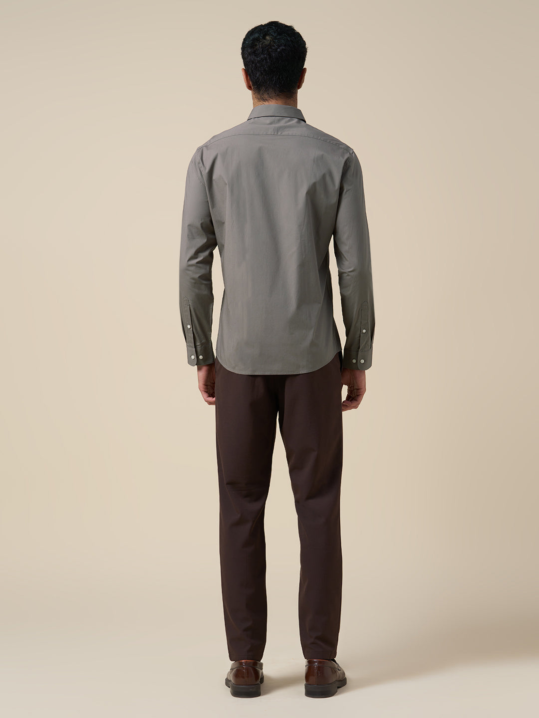 Cotton Regular Fit Shirt - Grey