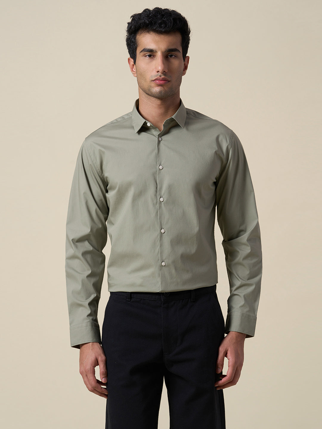 Cotton Regular Fit Shirt - Green
