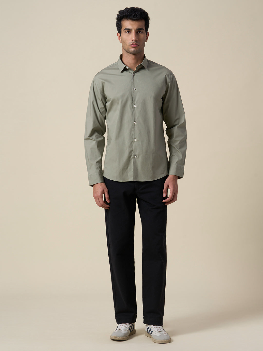 Cotton Regular Fit Shirt - Green