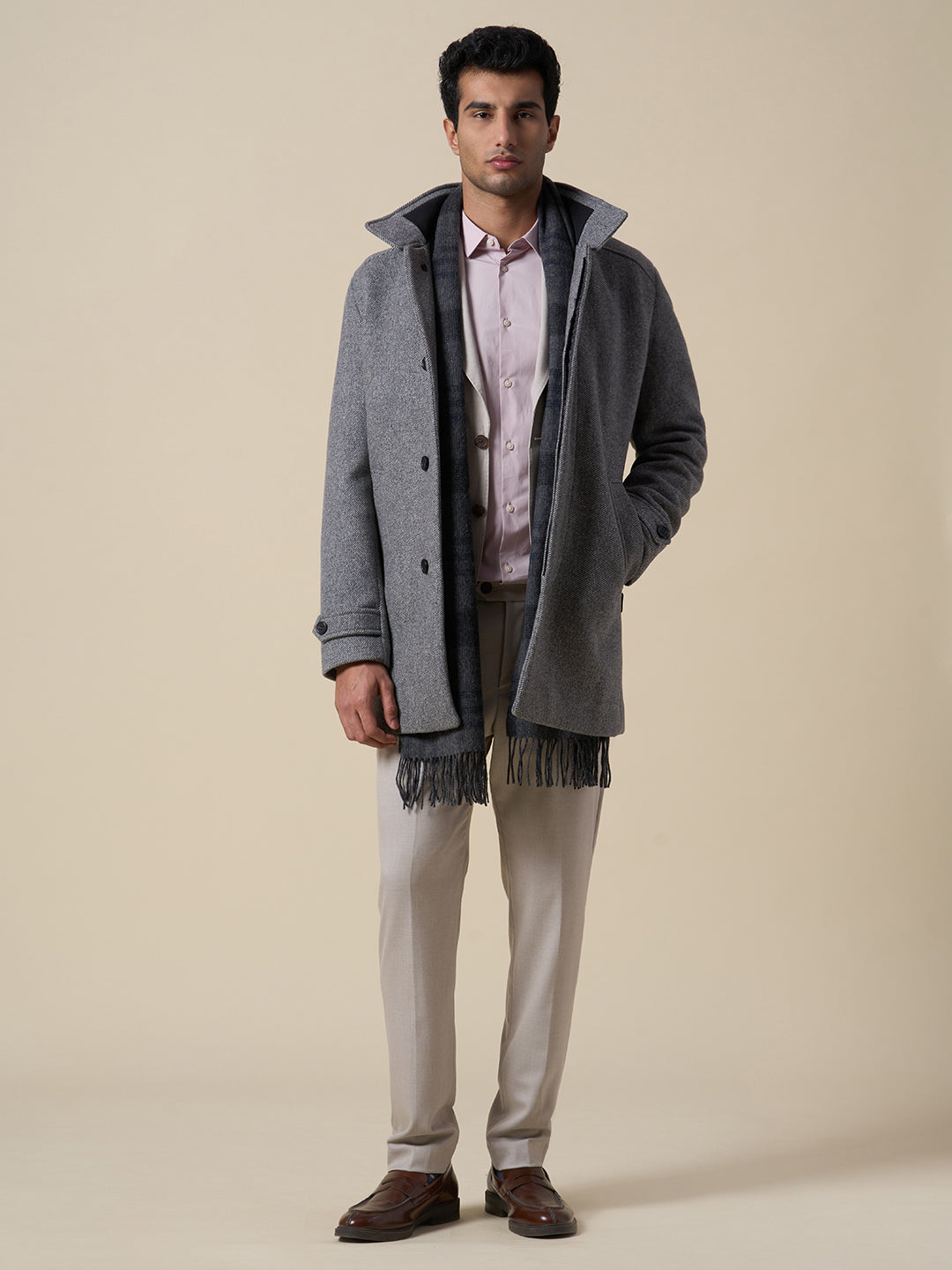 Cotton Slim Fit Shirt - Purple