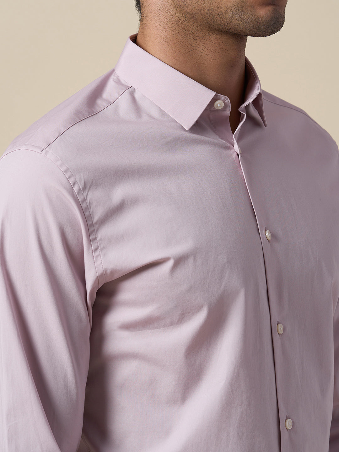 Cotton Slim Fit Shirt - Purple