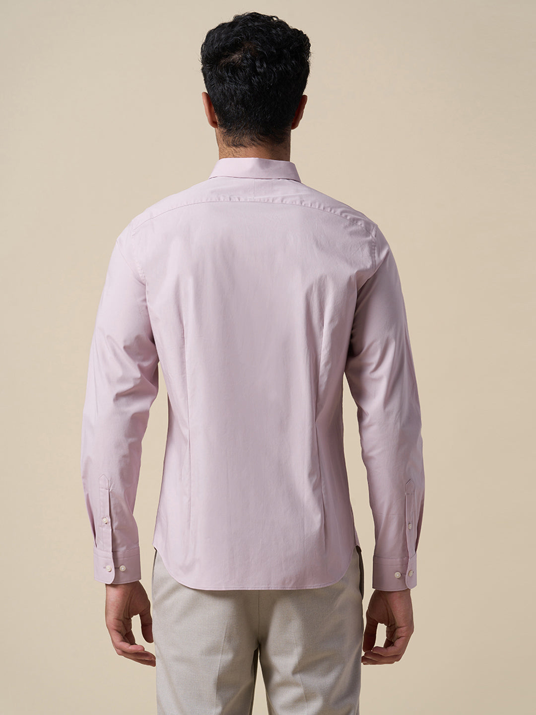 Cotton Slim Fit Shirt - Purple