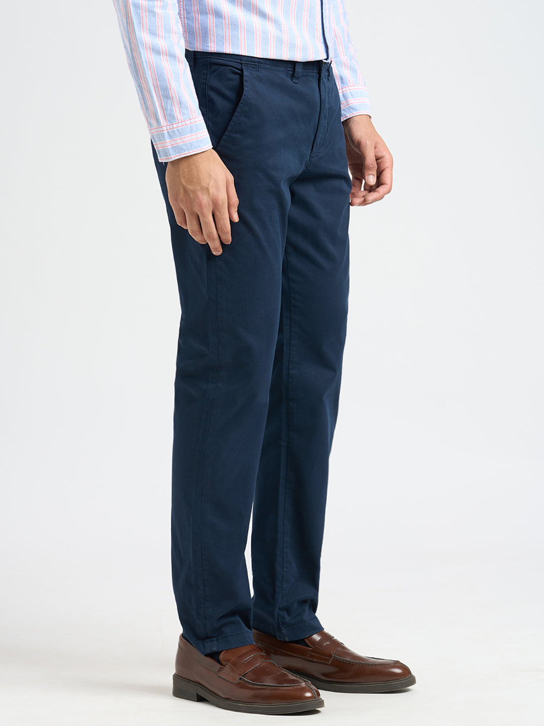 Slim Fit Chino Pants - Dark Blue
