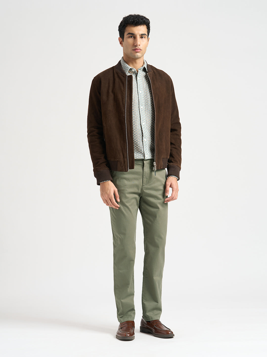 Green Slim Fit Chino Pants
