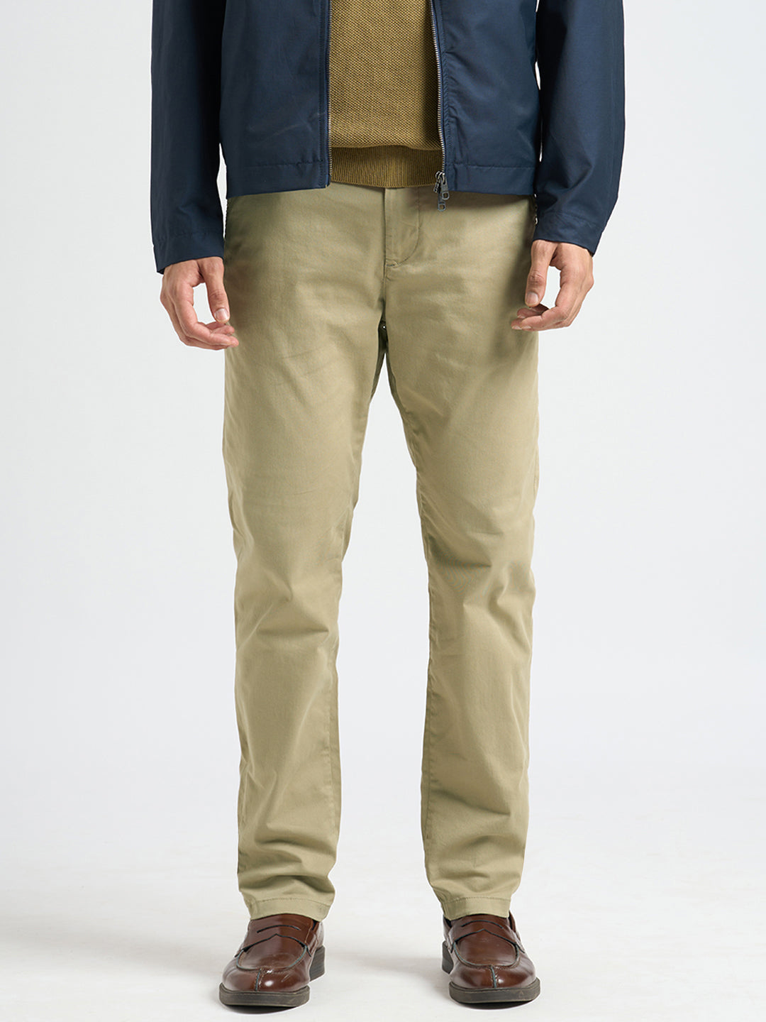 Slim Fit Chino Pants - Beige
