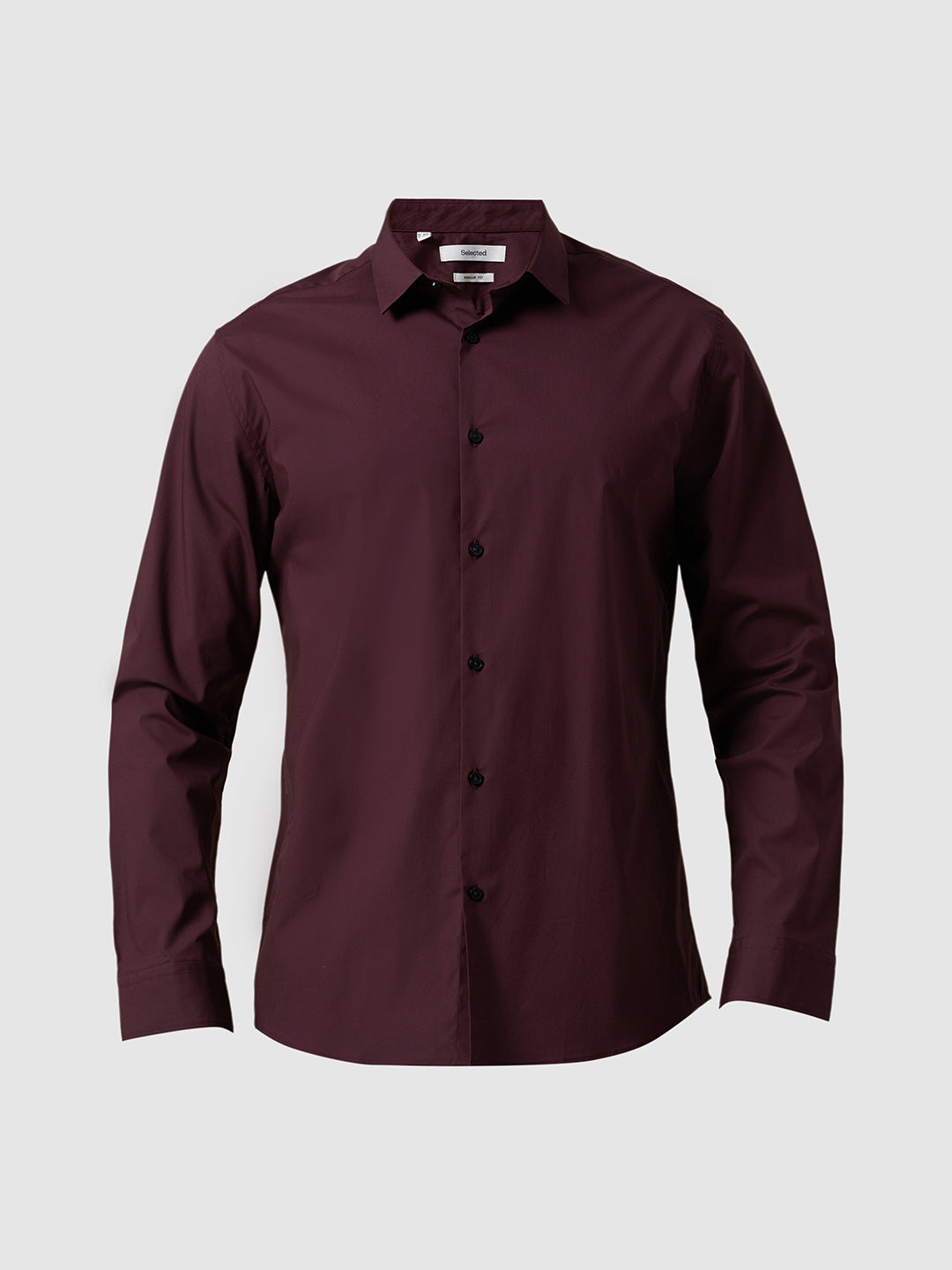 Cotton Regular Fit Shirt - Maroon